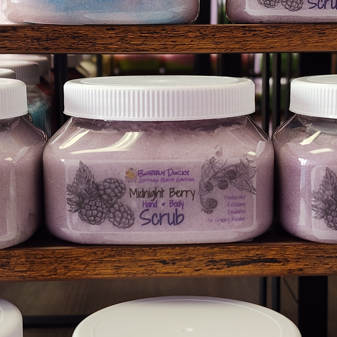 "Midnight Berry" Exfoliating Hand & Body Scrub
