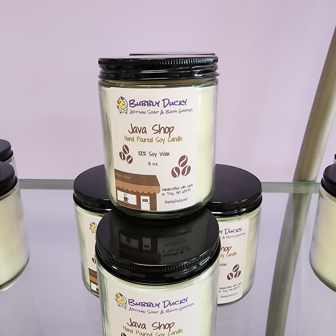 "Java Shop" 100% Soy Wax Candle