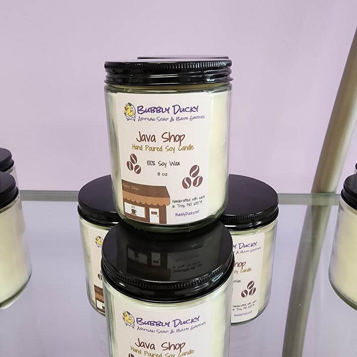 "Java Shop" 100% Soy Wax Candle