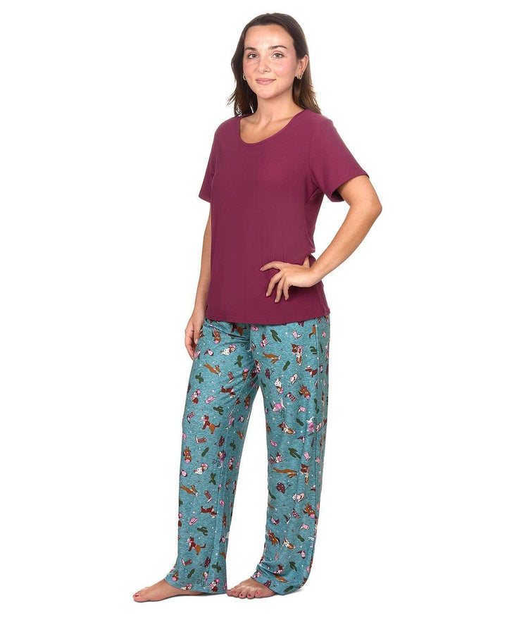 Rodeo Dogs 2Pc Pant PJ Set In A Bag