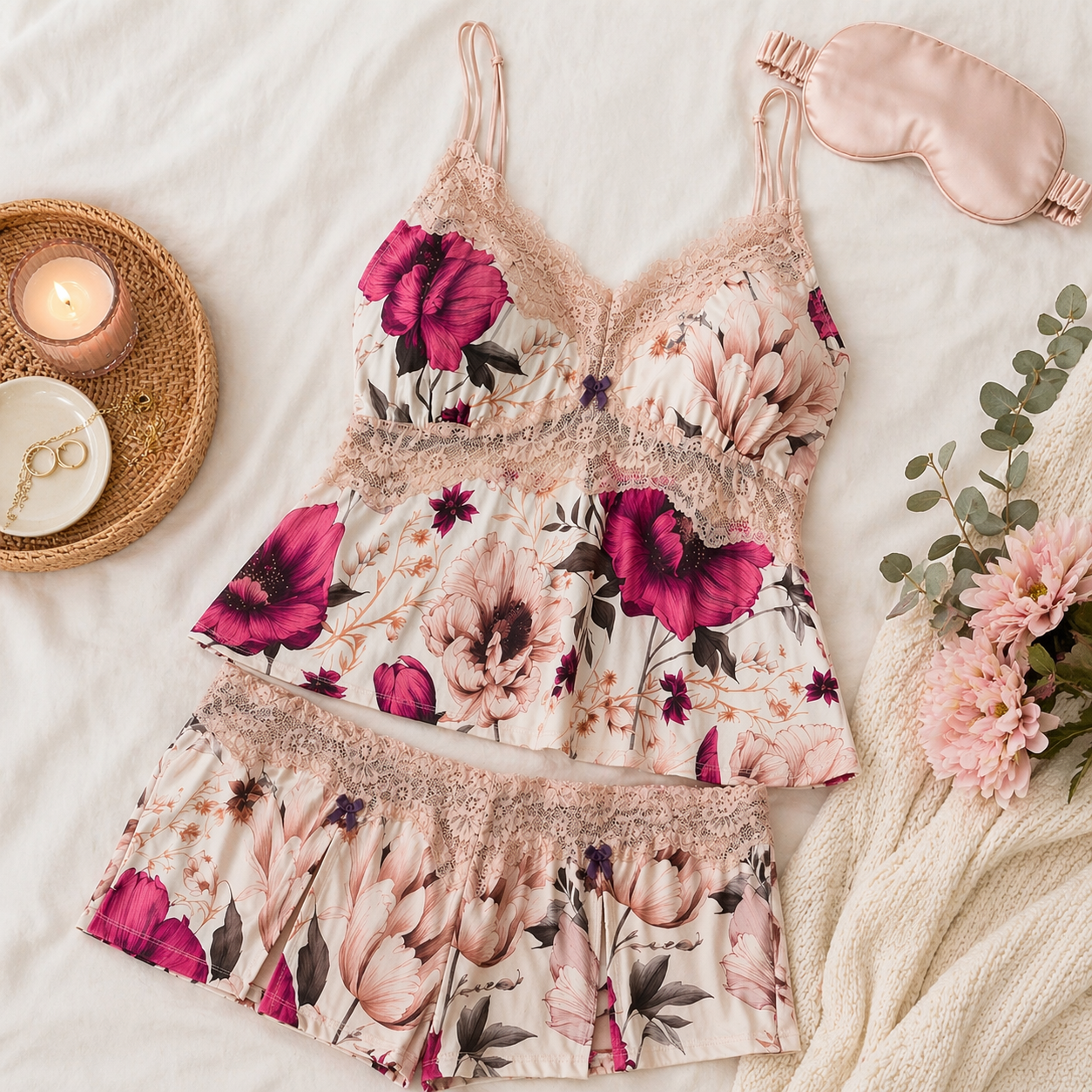 Mojave Blooms Cami Set – Bubbly Ducky