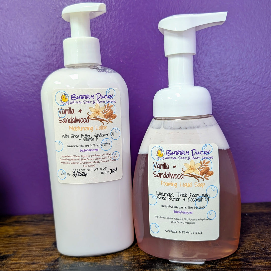 Vanilla & Sandalwood Clean & Care Duo