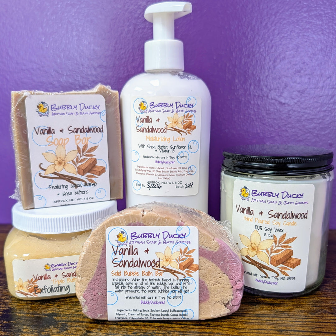 Vanilla & Sandalwood Deluxe Bubble Lovers Gift Set