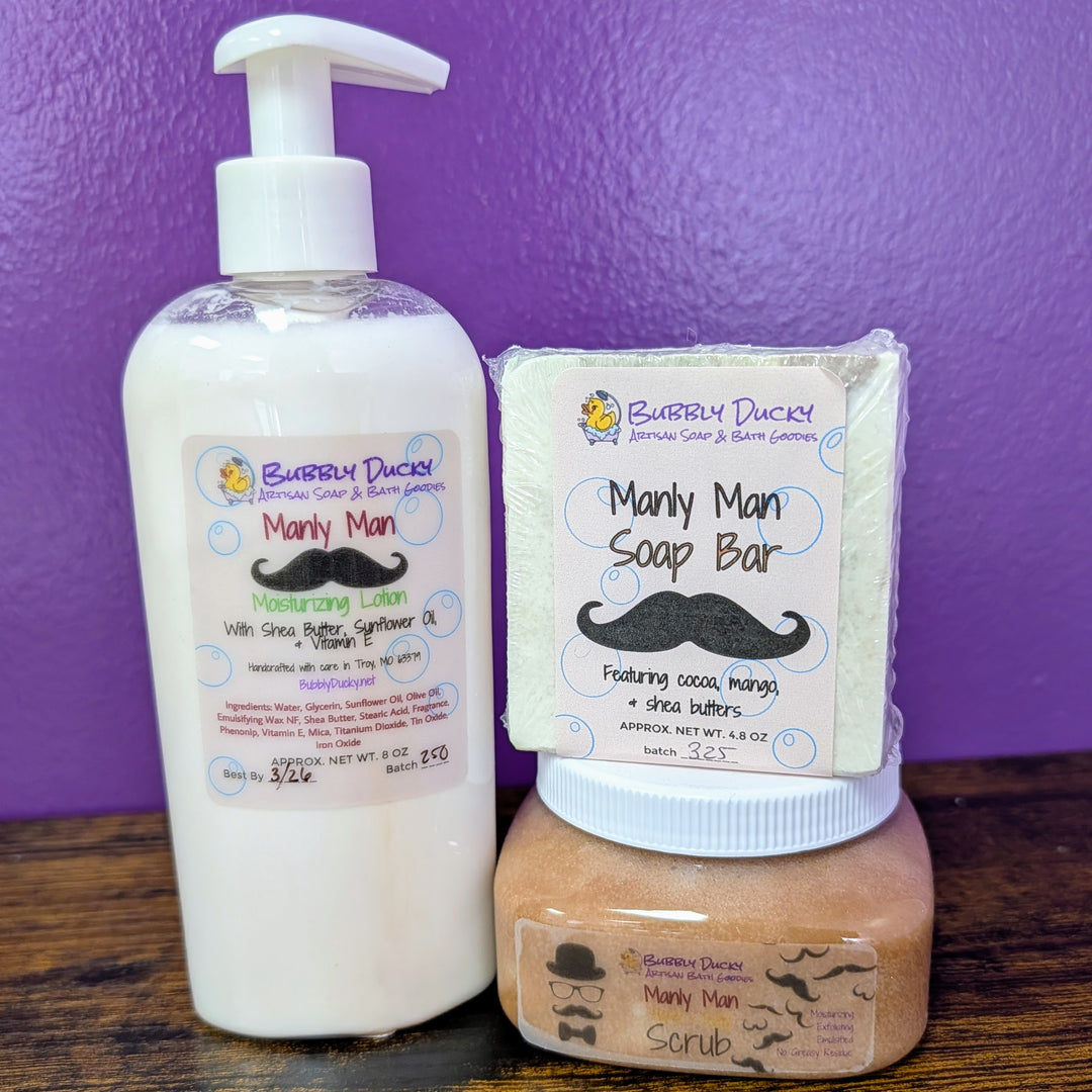 Manly Man Bath Basics Gift Set