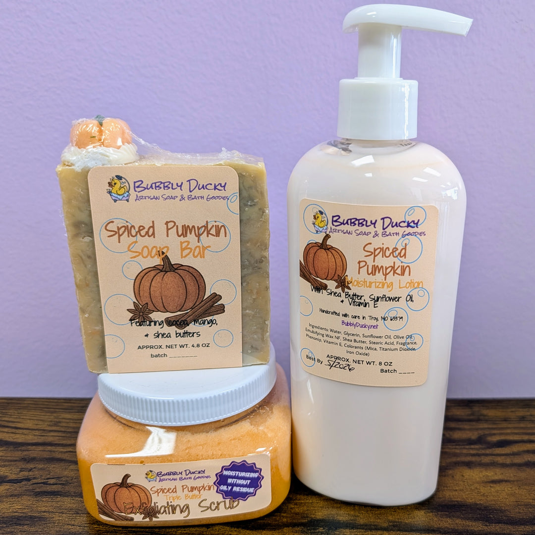 Spiced Pumpkin Bath Basics Gift Set
