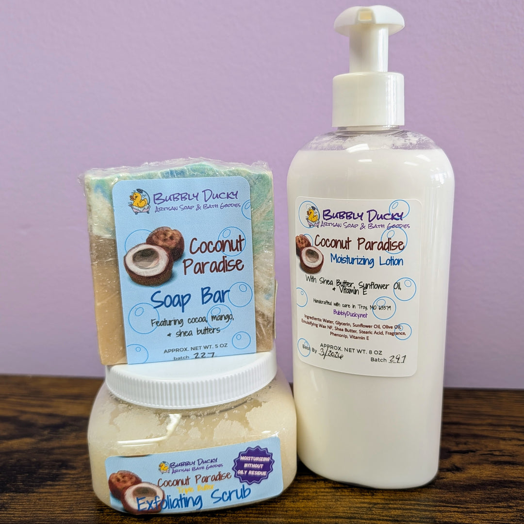 Coconut Paradise Bath Basics Gift Set