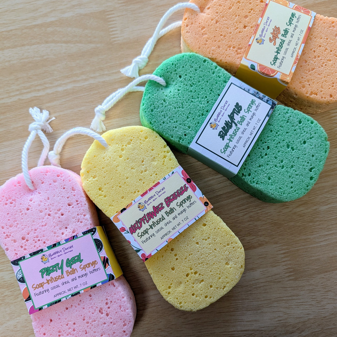 Eucalyptus Soap-Infused Bath Sponge