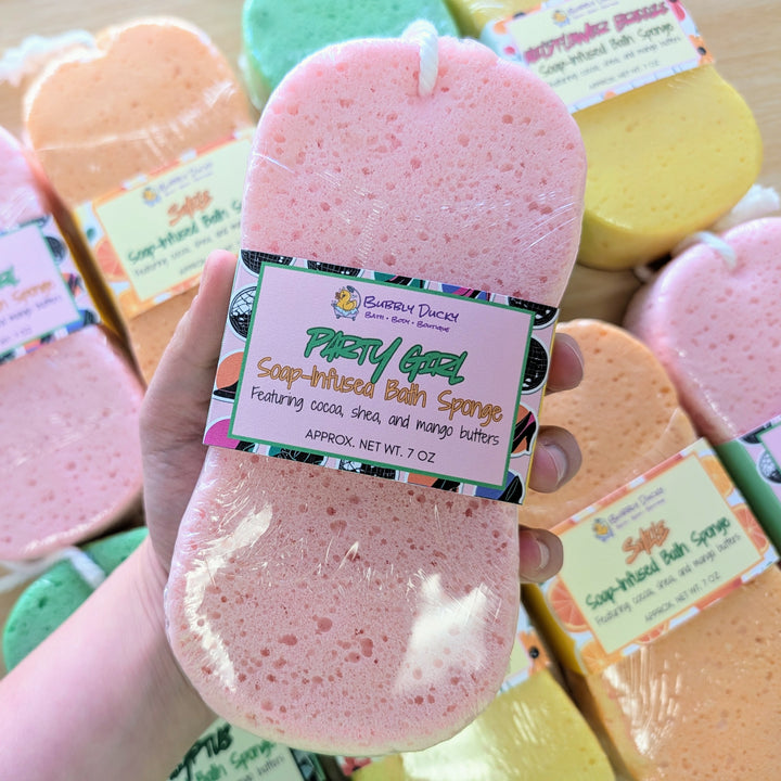 Party Girl Soap-Infused Bath Sponge