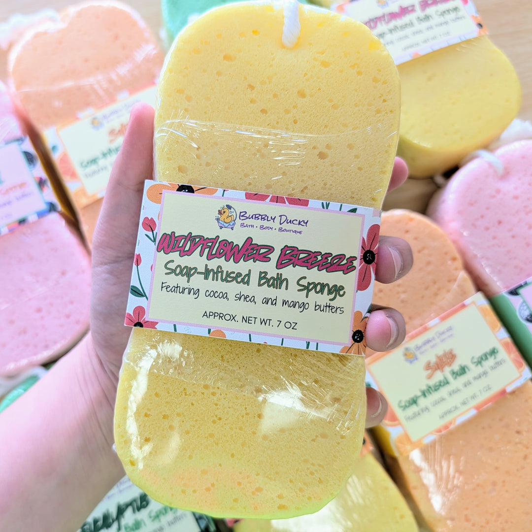 Wildflower Breeze Soap-Infused Bath Sponge