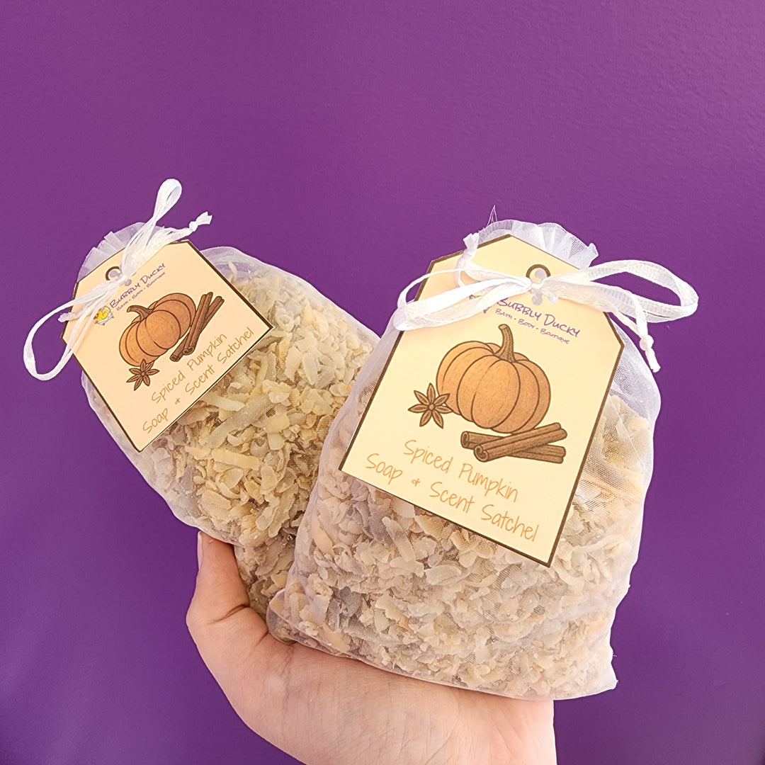 Spiced Pumpkin Soap & Scent Satchel