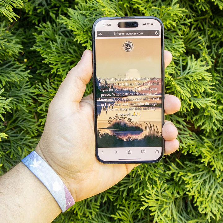 Faith Hope Love NFC Bible Verse Bracelet