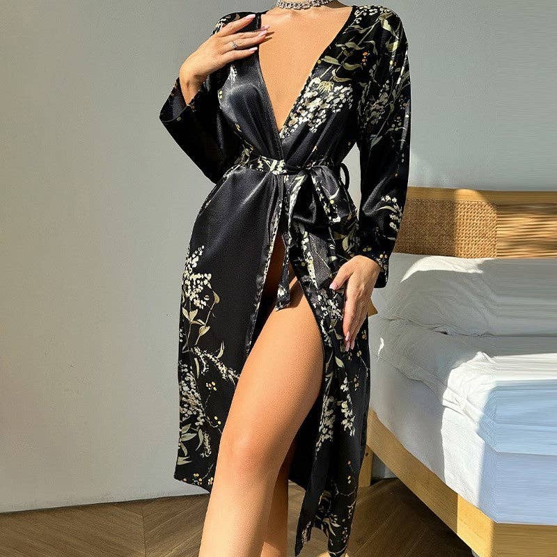 After Hours Satin Robe