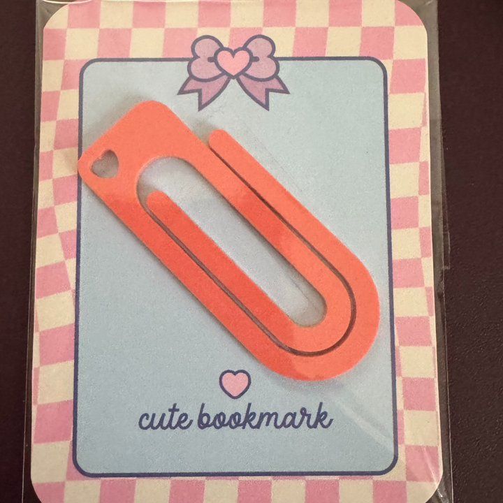 Acrylic Paperclip Bookmark
