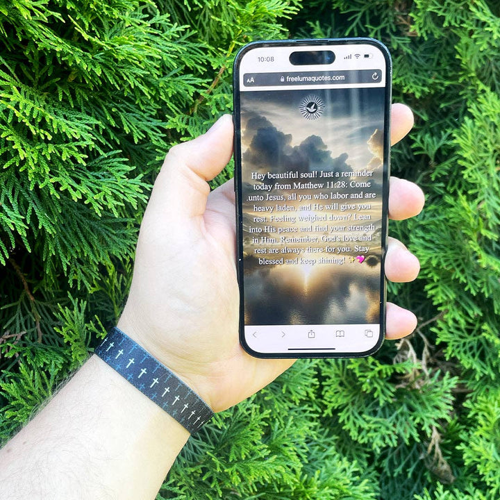 Faith Over Fear NFC Bible Verse Bracelet