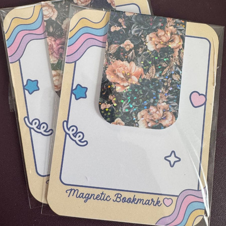 Floral Magnetic Bookmarks