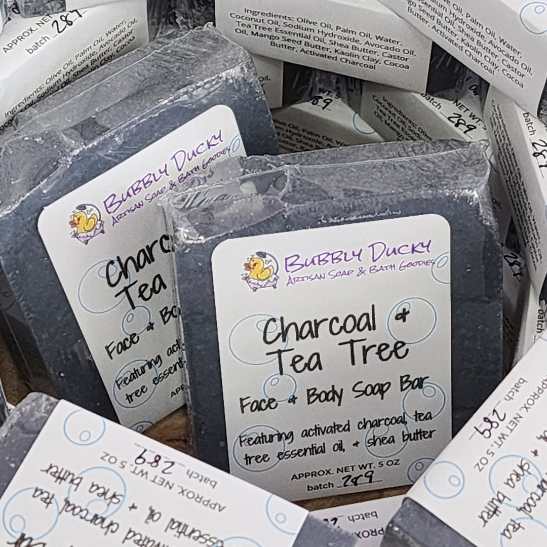 Charcoal & Tea Tree Face & Body Soap