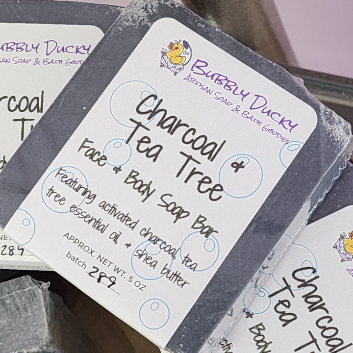 Charcoal & Tea Tree Face & Body Soap