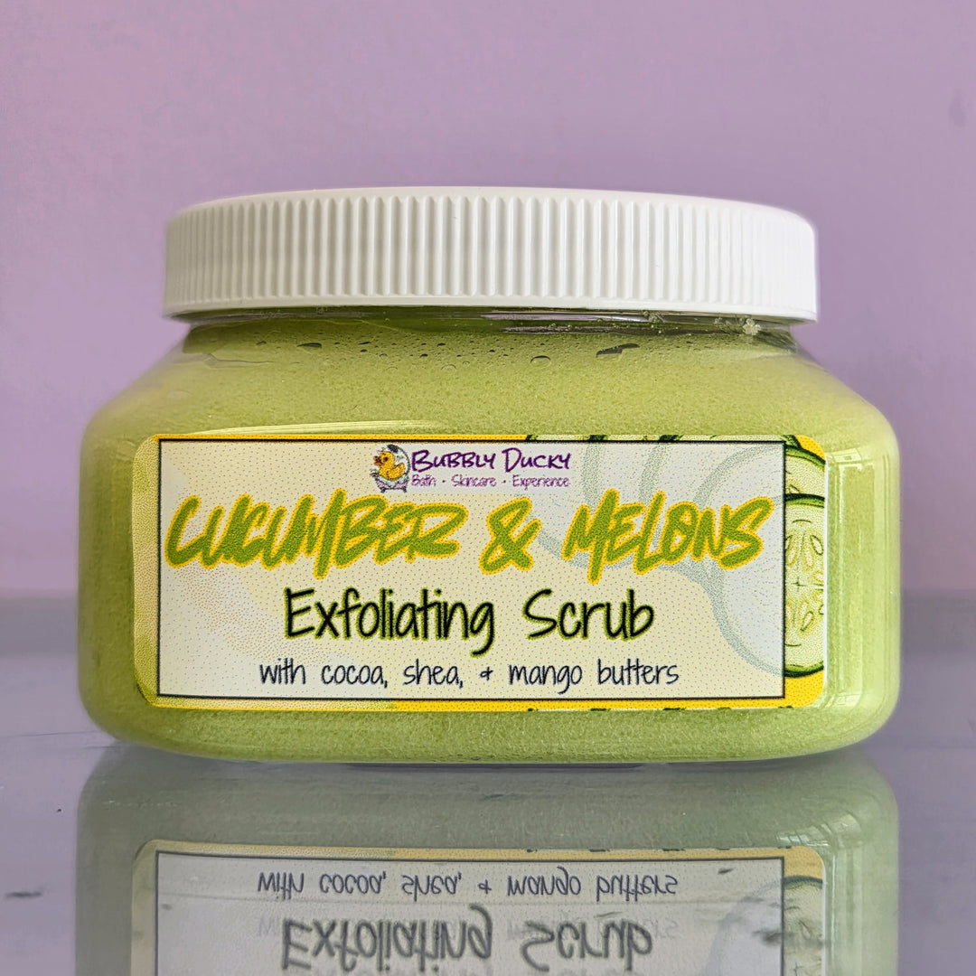 Cucumbers & Melon Smell Triple Butter Exfoliating Scrub