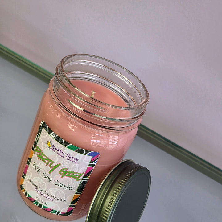 Party Girl - 10 oz 100% Soy Mason Jar Candle