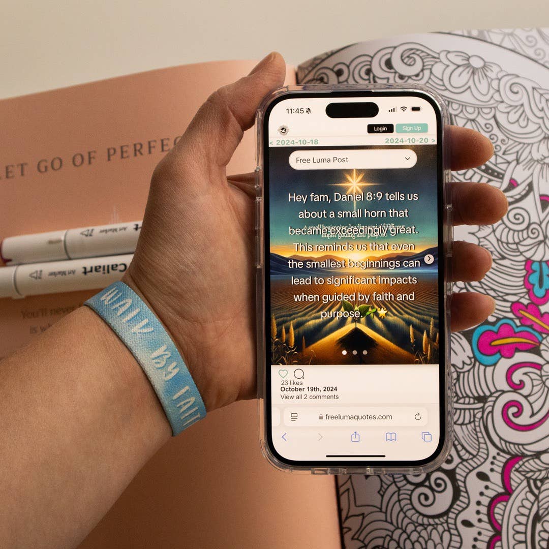 Walk By Faith NFC Bible Verse Bracelet