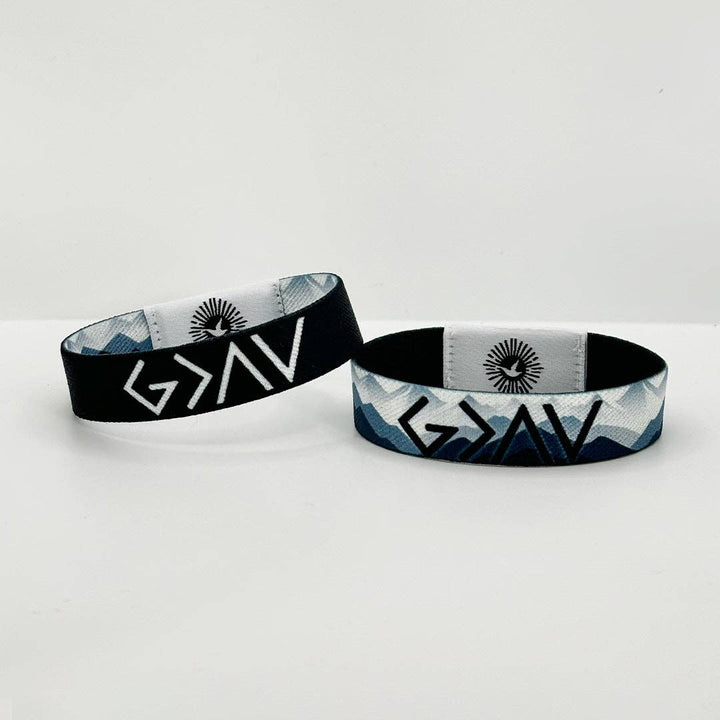 Gods Greater Than Highs and Lows NFC Bible Verse Bracelet