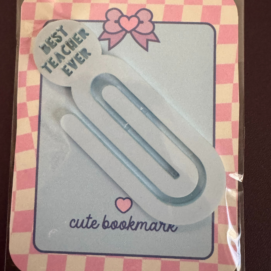 Teacher Acrylic Paperclip Bookmark
