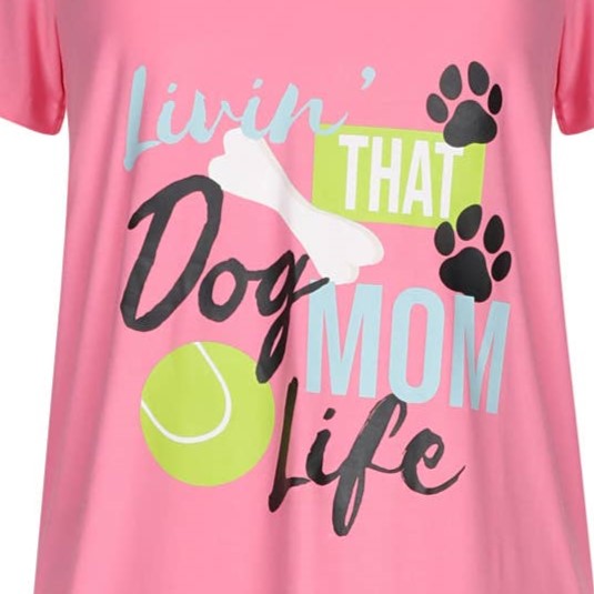 Livin' That Dog Mom Life V-Neck Sleepshirt