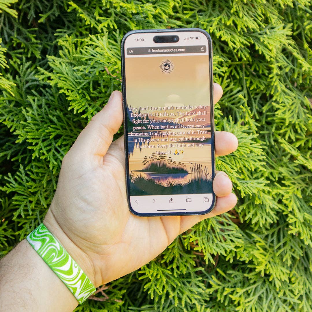 God Vibes Only NFC Bible Verse Bracelet