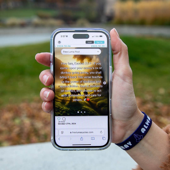 Pray Always NFC Bible Verse Bracelet