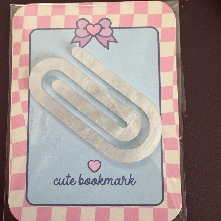 Acrylic Paperclip Bookmark