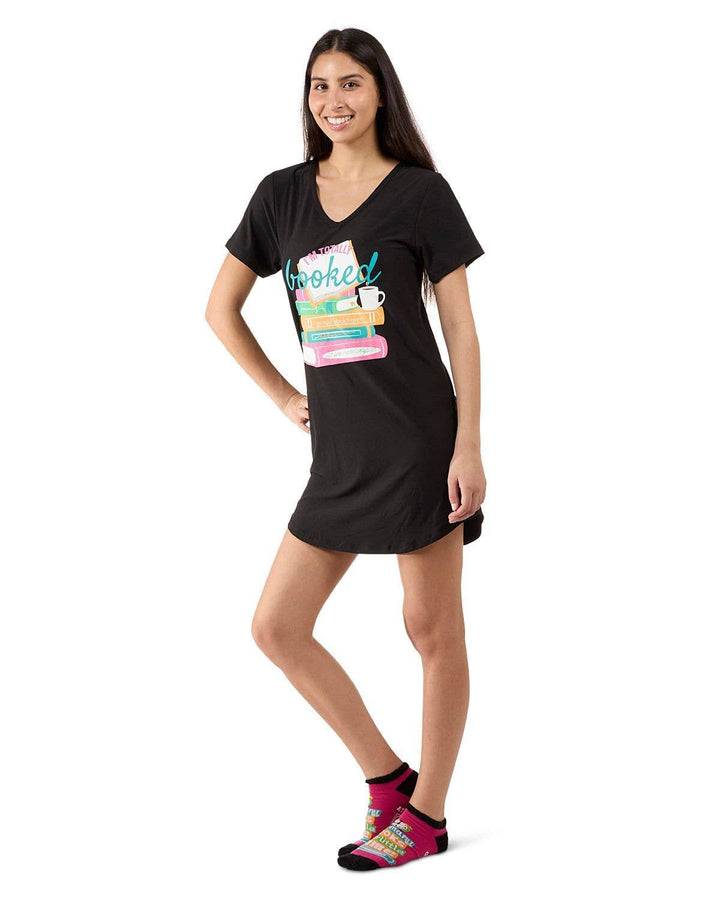 I'm Totally Booked V-Neck Sleepshirt