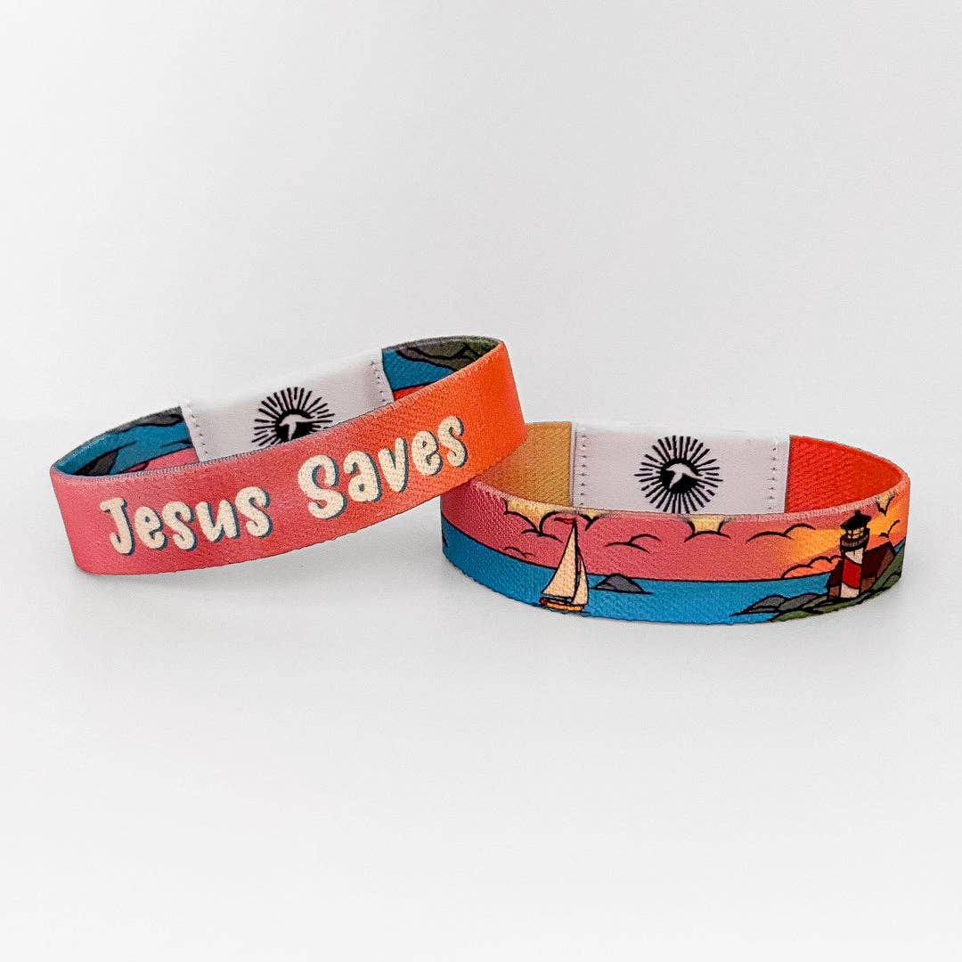 Jesus Saves NFC Bible Verse Bracelet