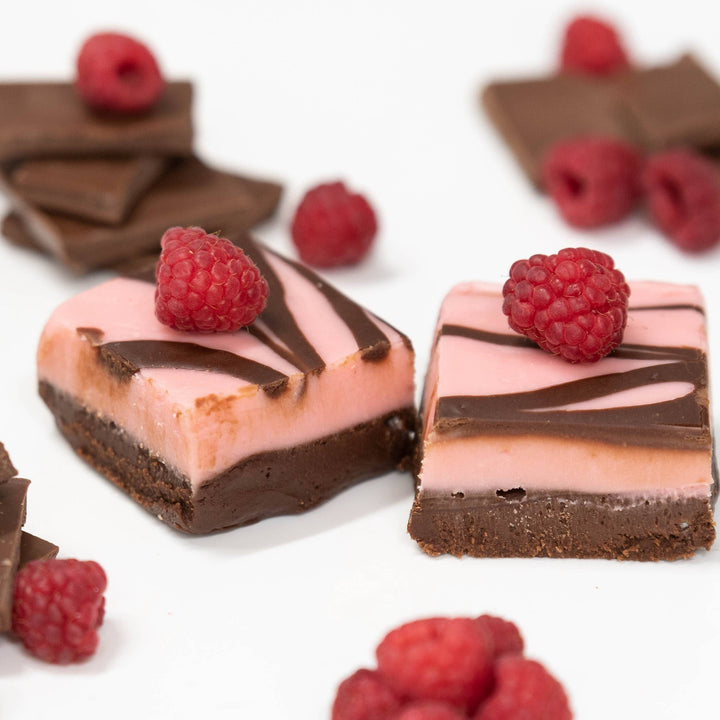 Raspberry Chocolate Swirl 1/2 lb. Fudge Bar