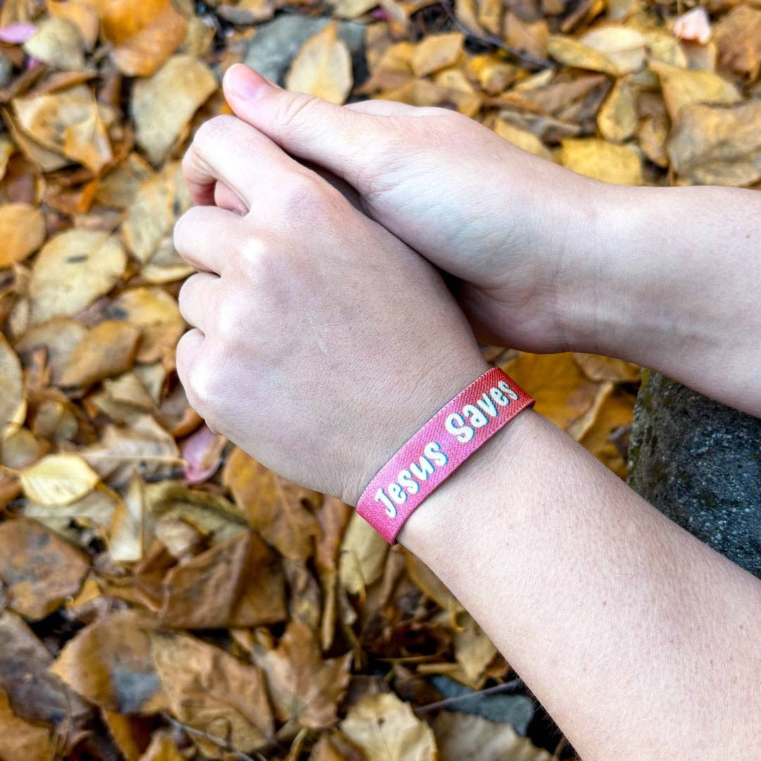 Jesus Saves NFC Bible Verse Bracelet