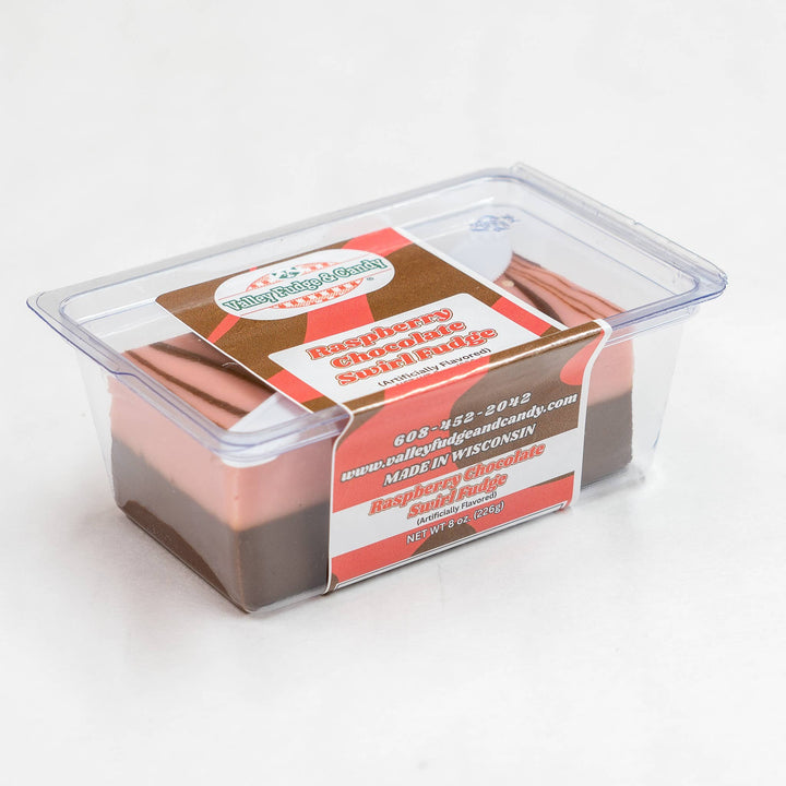 Raspberry Chocolate Swirl 1/2 lb. Fudge Bar