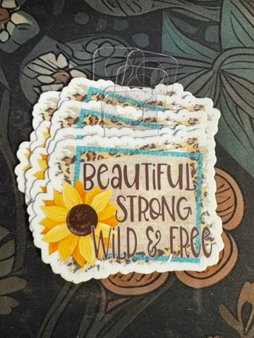 Beautiful, wild & Free (sticker)