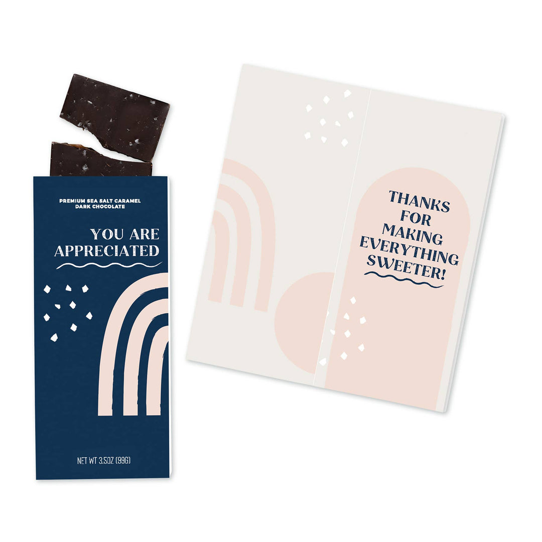 You are Appreciated Card + Chocolate Bar
