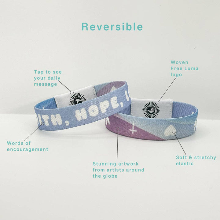 Faith Hope Love NFC Bible Verse Bracelet