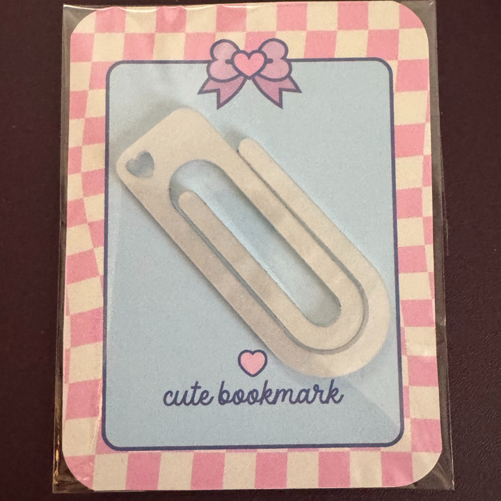 Acrylic Paperclip Bookmark