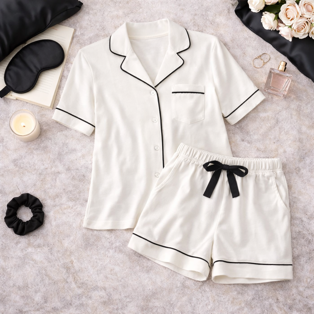 Luxe Lounge Jersey Pajama Short Set