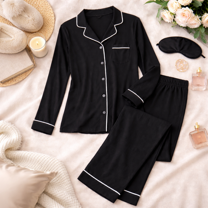 Luxe Lounge Jersey Pajama Long Pajama Set