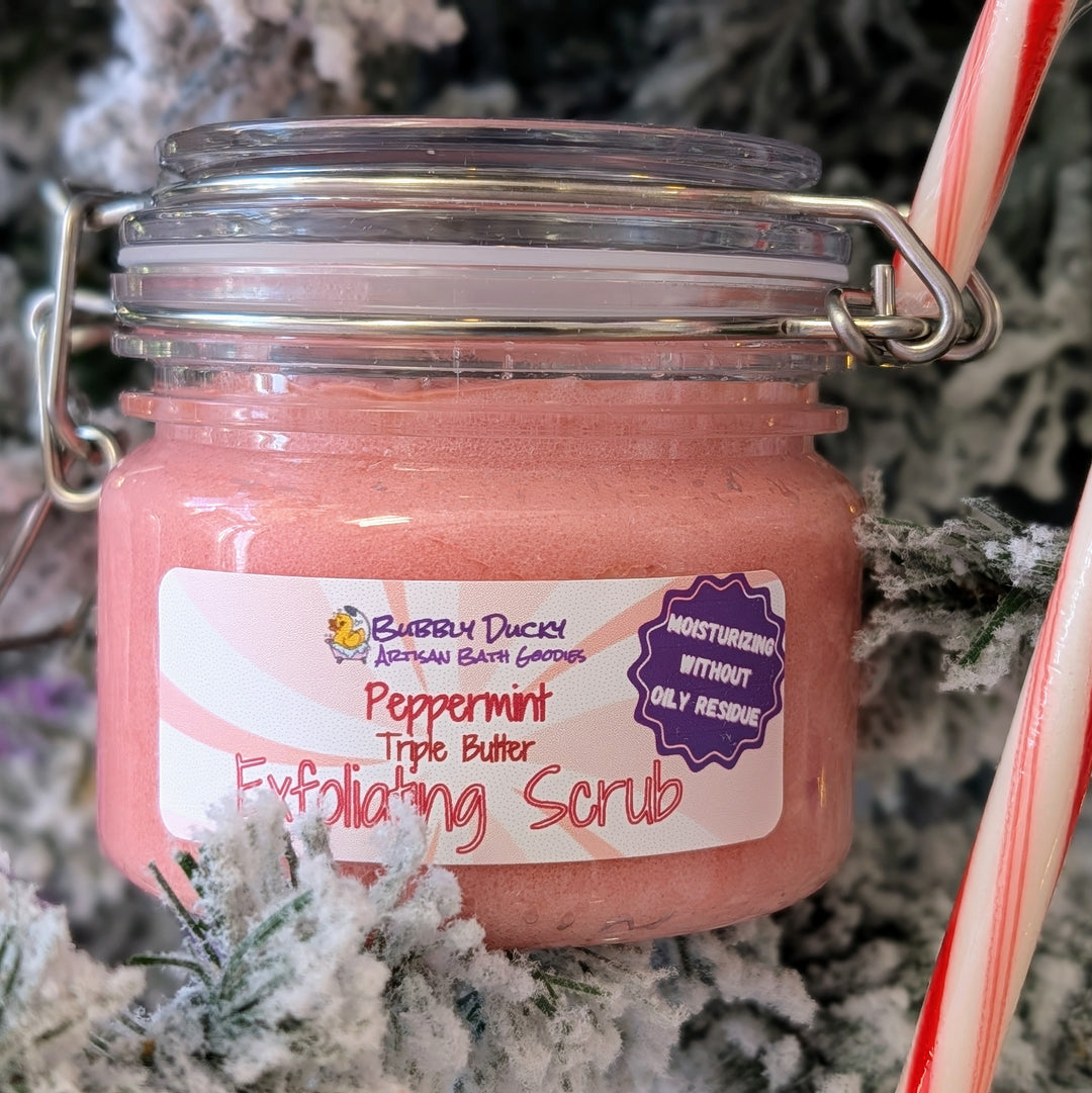 Peppermint Triple Butter Exfoliating Scrub