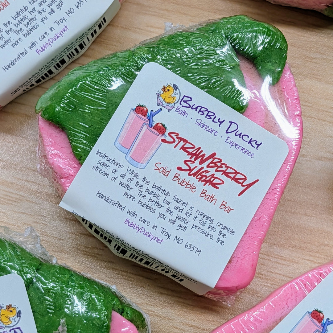 "Strawberry Sugar" Solid Bubble Bath