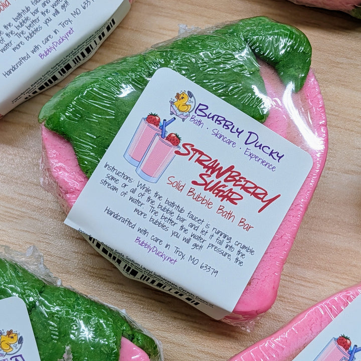 "Strawberry Sugar" Solid Bubble Bath