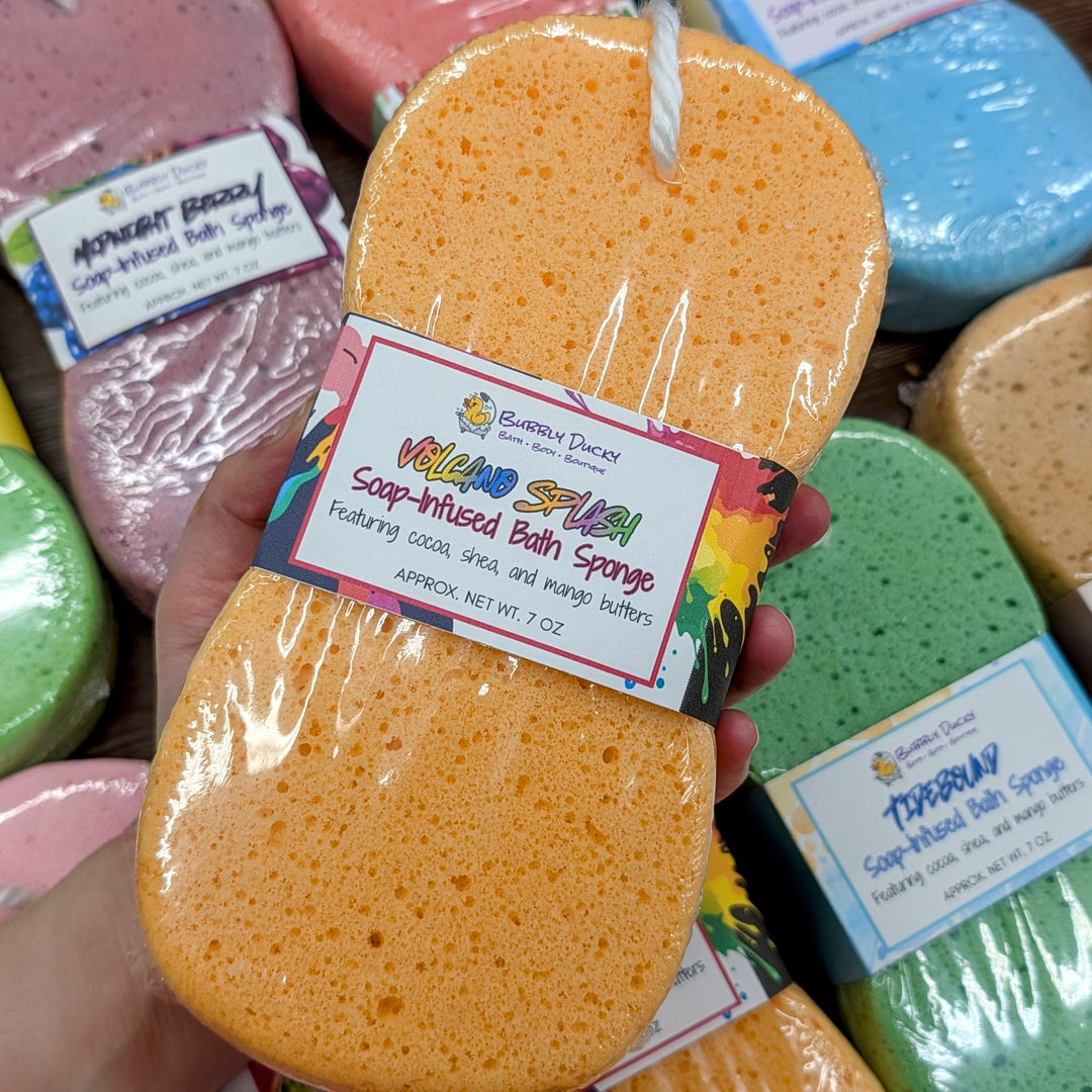 Volcano Splash Soap-Infused Bath Sponge