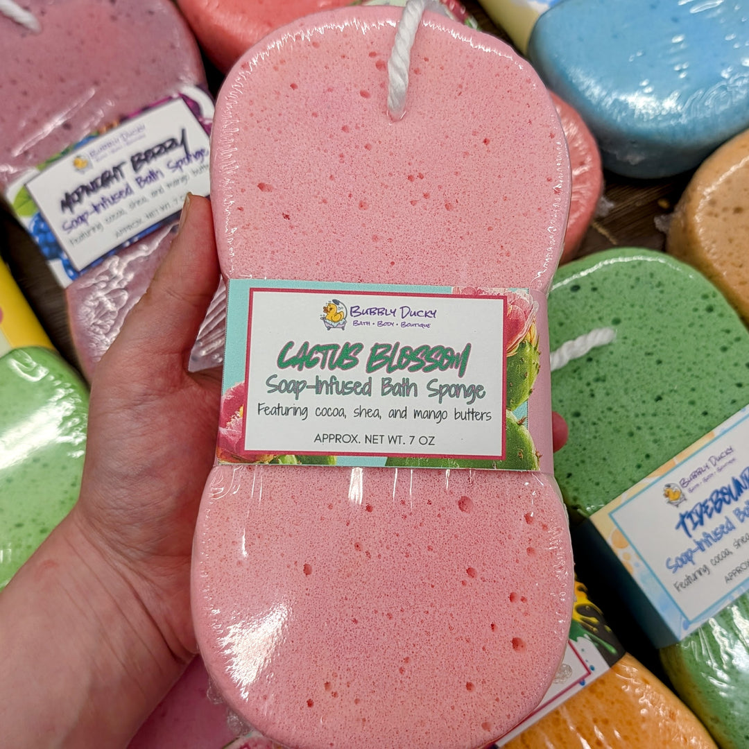 Cactus Blossom Soap-Infused Bath Sponge