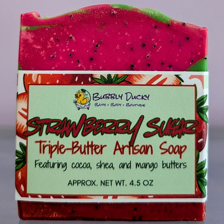 Strawberry Sugar Triple-Butter Bar Soap