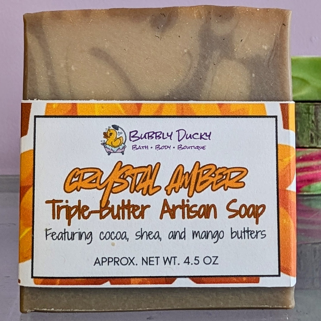 Crystal Amber Triple-Butter Bar Soap