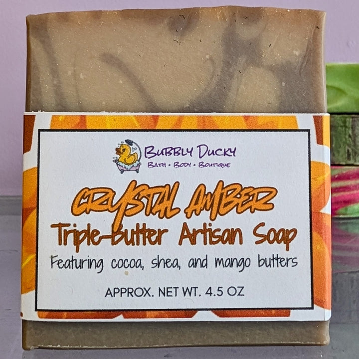Crystal Amber Triple-Butter Bar Soap
