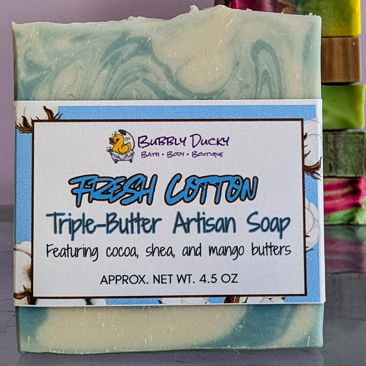 Fresh Cotton Triple-Butter Bar Soap